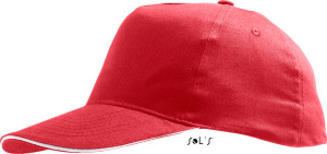 SOL’S - Sunny 5 Panel Baseball Kappe (red/white)