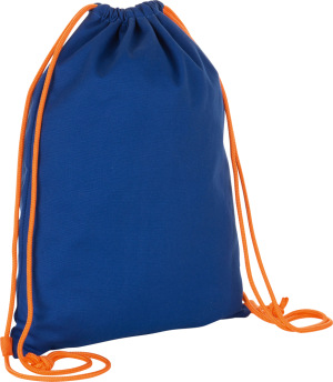 SOL’S - Cotton Drawstring Backpack (royal/orange)