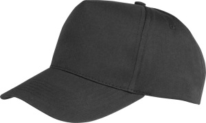 Result - 5 Panel Kinder Kappe (black)