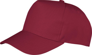 Result - 5 Panel Kinder Kappe (burgundy)