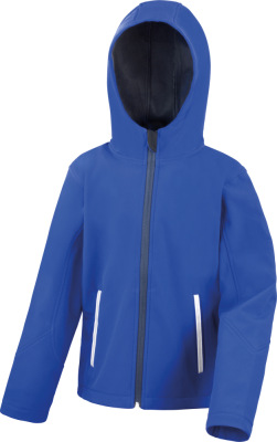 Result - Kids' 3-Layer Hooded Softshell Jacket (royal/navy)