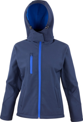 Result - Ladies' 3-Layer Softshell Hooded Jacket (navy/royal)