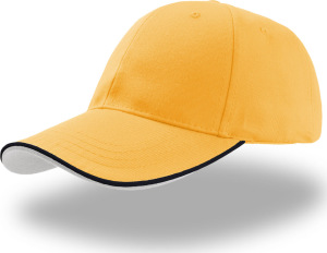 Atlantis - 6 Panel Baseball Kappe Zoom Piping Sandwich (yellow/navy)