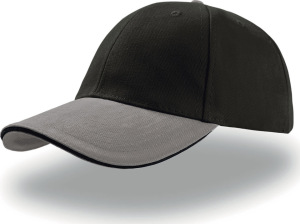 Atlantis - 6 Panel Twill Cap Liberty Sandwich (black grey/black)