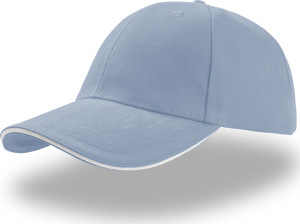 Atlantis - 6 Panel Twill Kappe Liberty Sandwich (light blue/white)