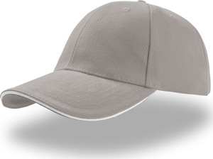 Atlantis - 6 Panel Twill Cap Liberty Sandwich (light grey/white)