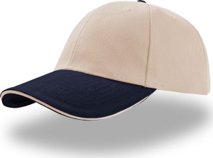 Atlantis - 6 Panel Twill Kappe Liberty Sandwich (natural/navy/natural)