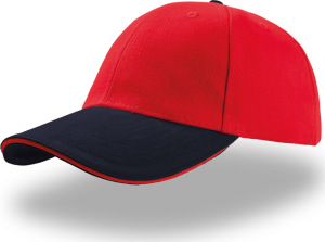 Atlantis - 6 Panel Twill Cap Liberty Sandwich (red/navy/red)