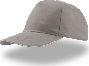 Atlantis - 5 Panel Sandwich Kappe Start Five Sandwich (grey/white)