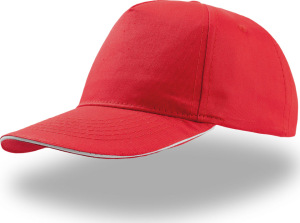 Atlantis - 5 Panel Sandwich Cap Start Five Sandwich (red/white)