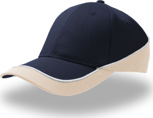 Atlantis - 3-farbige 6 Panel Kappe Racing (navy/khaki)