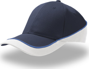 Atlantis - 3 colored 6 Panel Cap Racing (navy/white)