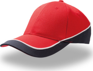 Atlantis - 3 colored 6 Panel Cap Racing (red/navy)