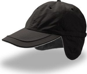 Atlantis - Cap with ear protection Techno Flap (black)