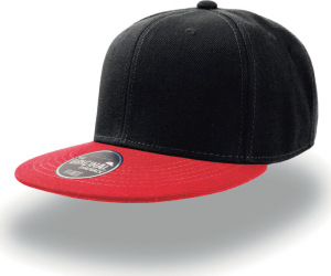 Atlantis - 6 Panel Kappe Snap Back (black/red)