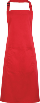 Premier - Pinafore "Colours" with Pocket (strawberry red)