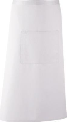 Premier - Long Waist Apron "Colours" (white)