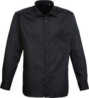 Premier - Poplin Shirt longsleeve (black)