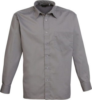 Premier - Poplin Shirt longsleeve (dark grey)