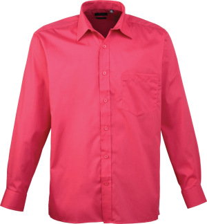 Premier - Poplin Shirt longsleeve (hot pink)