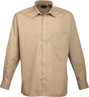 Premier - Poplin Shirt longsleeve (khaki)