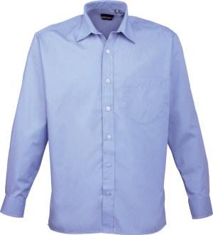 Premier - Poplin Shirt longsleeve (mid blue)
