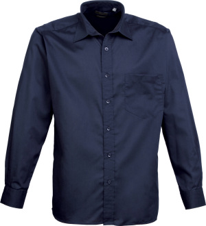 Premier - Poplin Shirt longsleeve (navy)