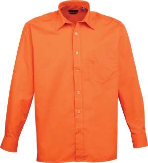 Premier - Popeline Hemd langarm (orange)