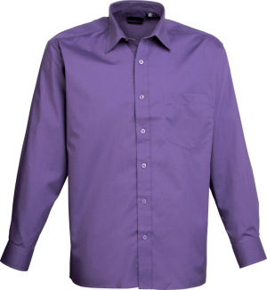 Premier - Popeline Hemd langarm (purple)