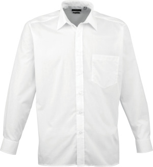Premier - Poplin Shirt longsleeve (white)