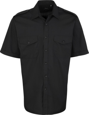 Premier - Pilot Shirt shortsleeve (black)