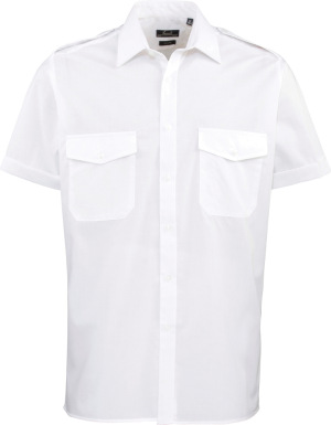 Premier - Pilot Shirt shortsleeve (white)
