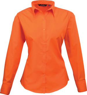 Premier - Popeline Bluse langarm (orange)