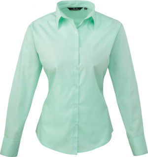 Premier - Poplin Blouse longsleeve (aqua)