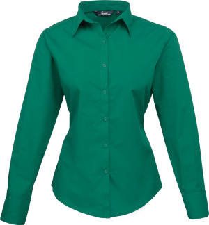 Premier - Popeline Bluse langarm (emerald)