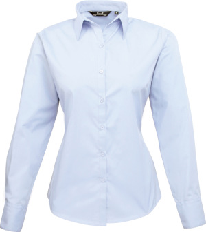 Premier - Poplin Blouse longsleeve (light blue)