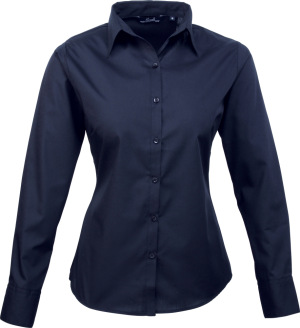 Premier - Poplin Blouse longsleeve (navy)