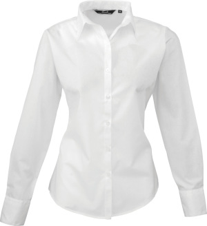 Premier - Popeline Bluse langarm (white)