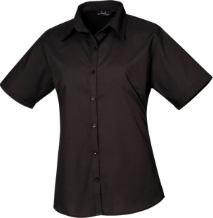 Premier - Poplin Blouse shortsleeve (black)