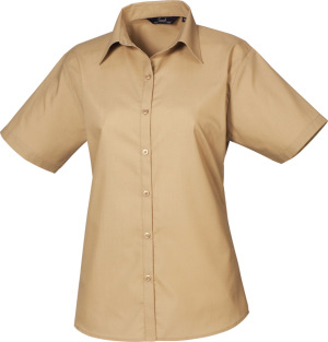 Premier - Popeline Bluse kurzarm (khaki)