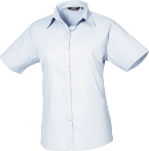 Premier - Popeline Bluse kurzarm (light blue)