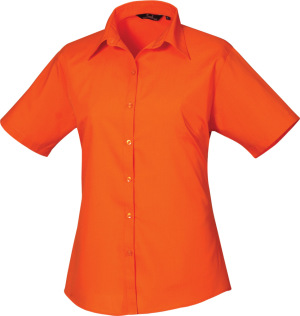 Premier - Popeline Bluse kurzarm (orange)