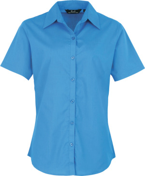 Premier - Popeline Bluse kurzarm (sapphire)