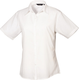 Premier - Poplin Blouse shortsleeve (white)