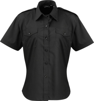 Premier - Pilot Blouse shortsleeve (black)