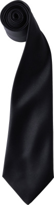 Premier - Satin Krawatte "Colours" (black)