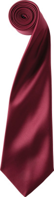 Premier - Satin Krawatte "Colours" (burgundy)