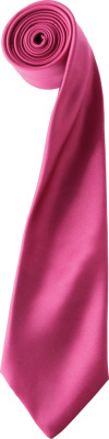 Premier - Satin Krawatte "Colours" (hot pink)