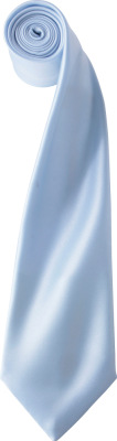 Premier - Satin Krawatte "Colours" (light blue)