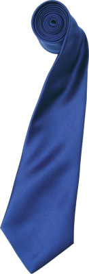 Premier - Satin Krawatte "Colours" (marine blue)